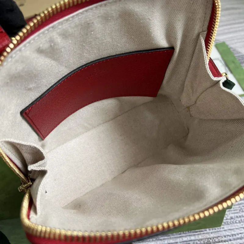 Adidas x Gucci 677212 mini taška Horsebit 1955 červená a bílá kůže