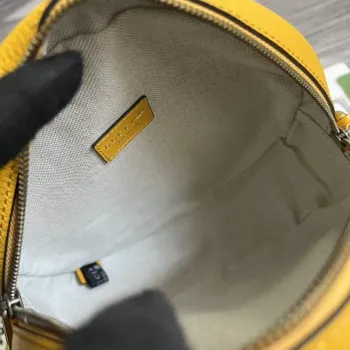 Adidas x Gucci Ophidia ramenní taška 702626 Žlutá kůže