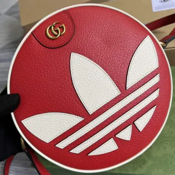 Adidas x Gucci Ophidia ramenní taška 702626 Červená kůže
