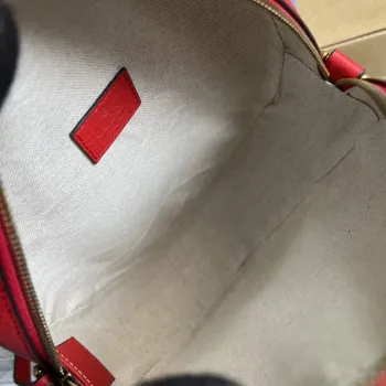 Adidas x Gucci Ophidia ramenní taška 702626 Červená kůže