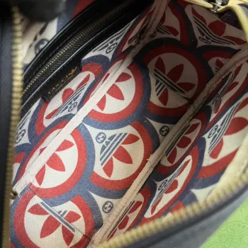 Adidas x Gucci malá ramenní taška 702427 černá kůže