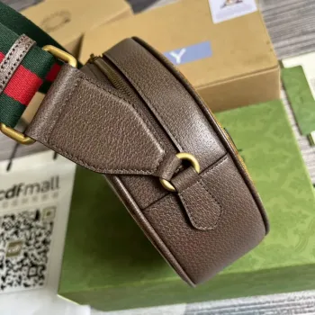 Adidas x Gucci 702640 Ophidia malá ramenní taška Béžová a hnědá