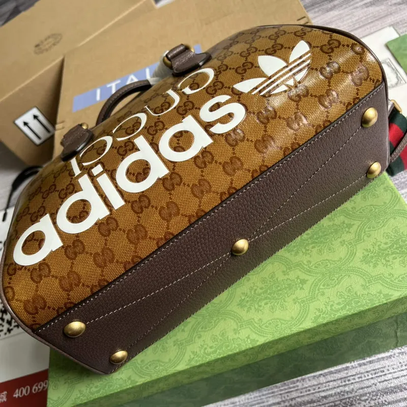 Adidas x Gucci 702397 mini taška přes rameno hnědá