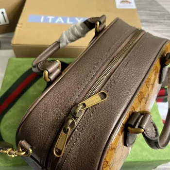 Adidas x Gucci 702397 mini taška přes rameno hnědá