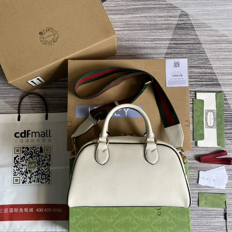 Adidas x Gucci 702397 mini taška přes rameno bílá