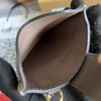 Gucci 700732 Gucci pouzdro na telefon s potiskem třešní Hnědé