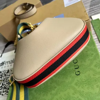 Gucci 699409 Gucci Attache malá ramenní taška Khaki
