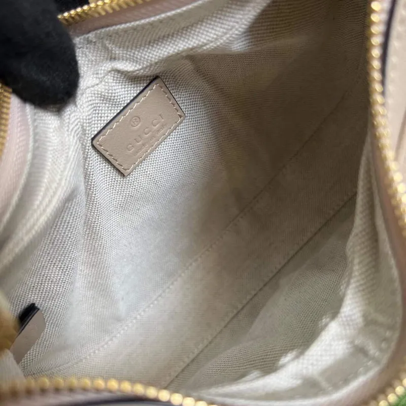 Gucci 699409 Gucci Attache malá ramenní taška Khaki