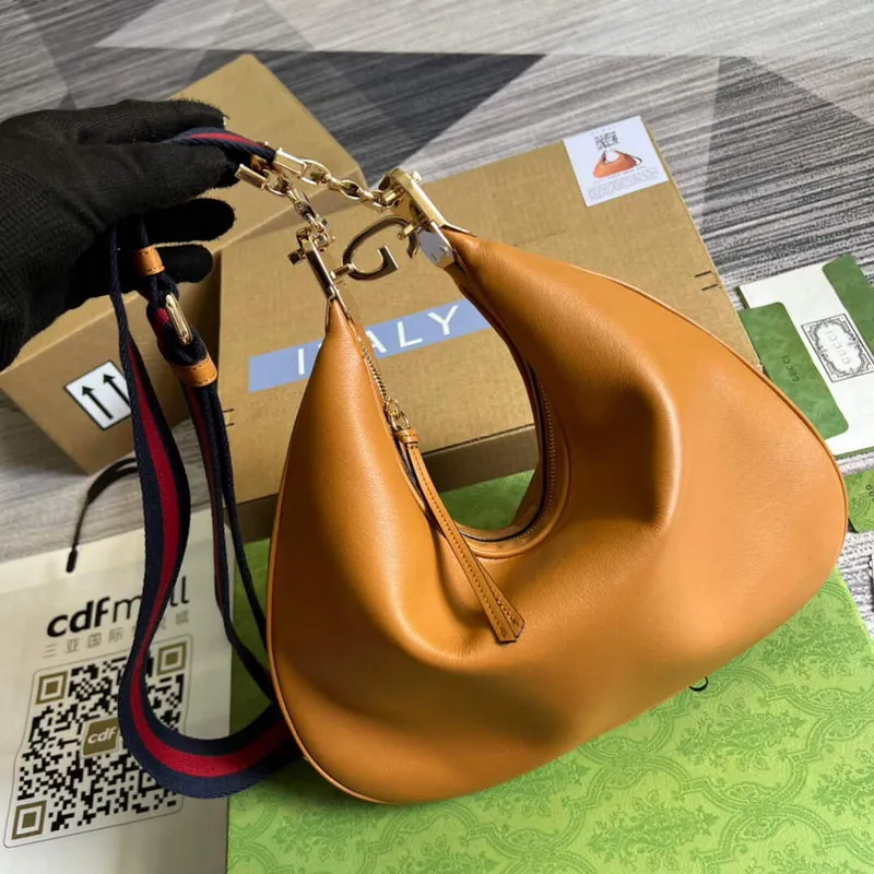 Gucci 702823 Gucci Attache velká taška přes rameno Tmavě oranžová