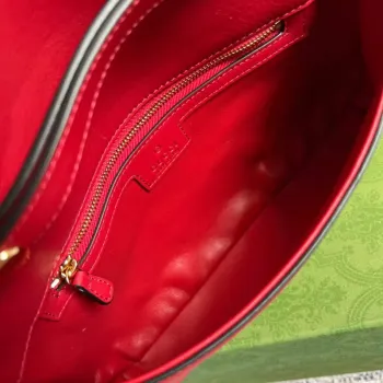 Gucci 699268 Gucci Blondie kožená taška přes rameno červená