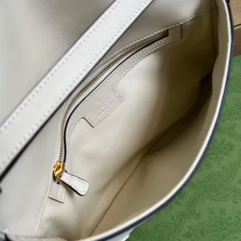 Gucci 699268 Gucci Blondie kožená taška přes rameno bílá