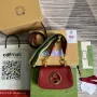 Gucci 698643 Gucci Blondie mini kožená taška Červená