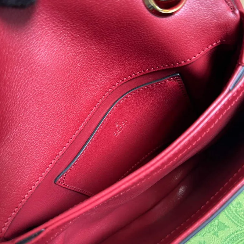 Gucci 698643 Gucci Blondie mini kožená taška Červená