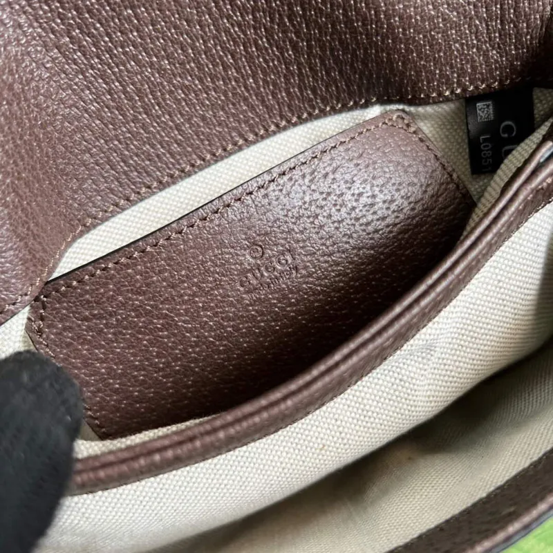 Gucci 698643 Gucci Blondie mini taška Hnědá