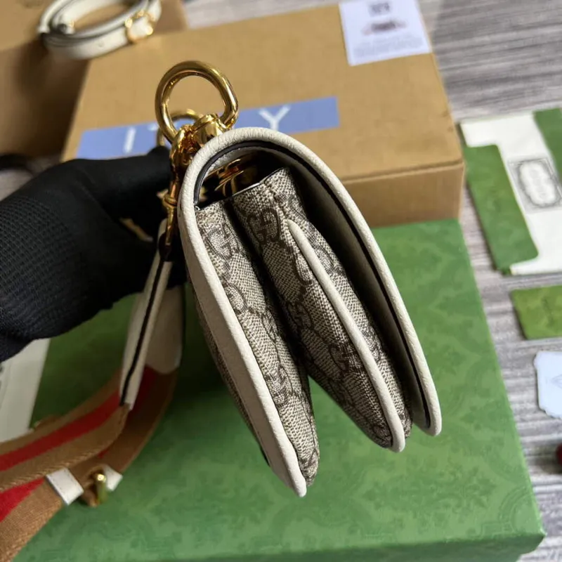 Gucci 698643 Gucci Blondie mini taška Bílá