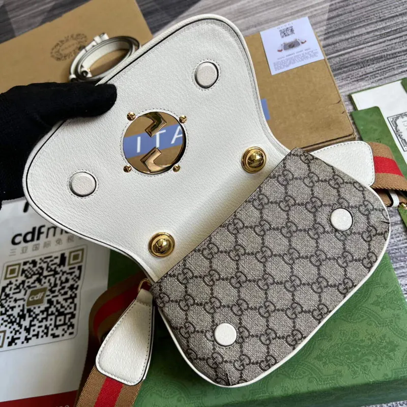 Gucci 698643 Gucci Blondie mini taška Bílá