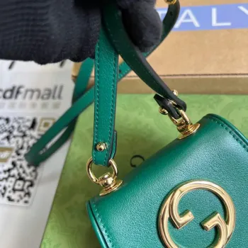 Gucci 698635 Gucci Blondie Mini peněženka na karty Zelená