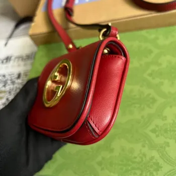 Gucci 698635 Gucci Blondie Mini pouzdro na karty peněženka červená