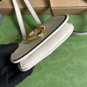 Gucci 698635 Gucci Blondie Mini pouzdro na karty peněženka Bílá