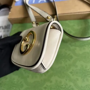 Gucci 698635 Gucci Blondie Mini pouzdro na karty peněženka Bílá