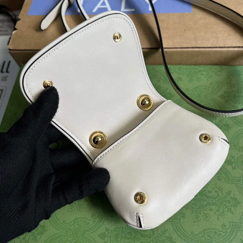 Gucci 698635 Gucci Blondie Mini pouzdro na karty peněženka Bílá