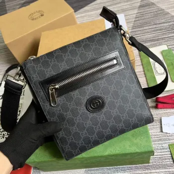 Gucci 681021 GG Supreme messenger bag Černá