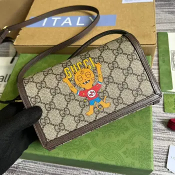 Gucci 700733 mini taška s potiskem kočky