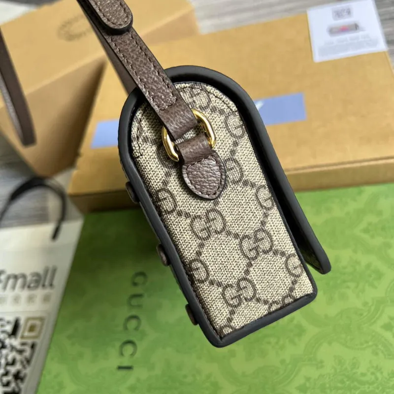 Gucci 700733 Gucci mini taška s potiskem třešní