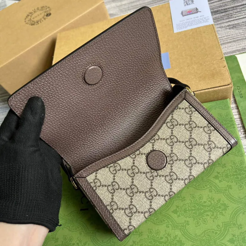 Gucci 700733 Gucci mini taška s potiskem třešní