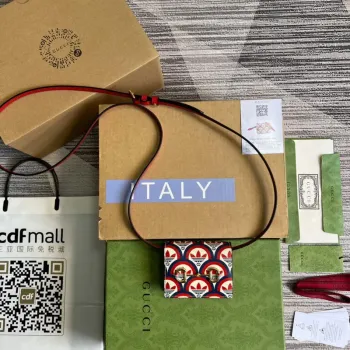 Gucci 702248 Adidas x Gucci pouzdro na karty s Horsebit