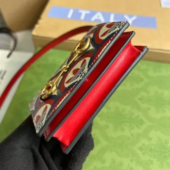 Gucci 702248 Adidas x Gucci pouzdro na karty s Horsebit