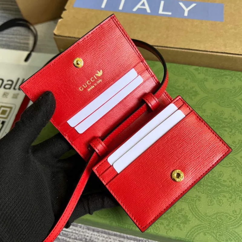 Gucci 702248 Adidas x Gucci pouzdro na karty s Horsebit