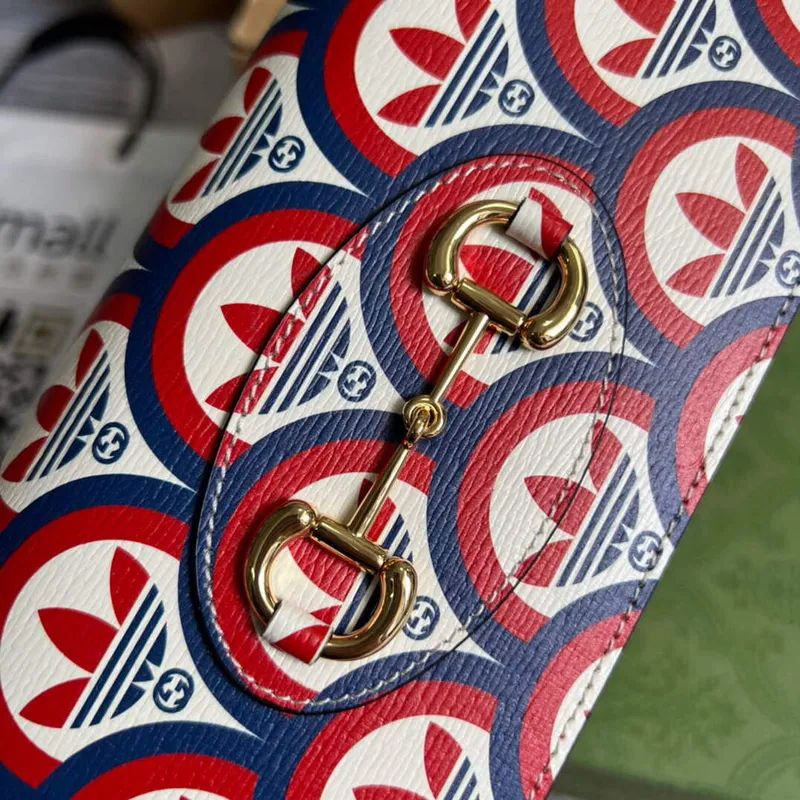 Gucci 621892 Peněženka Adidas x Gucci s řetězem Horsebit