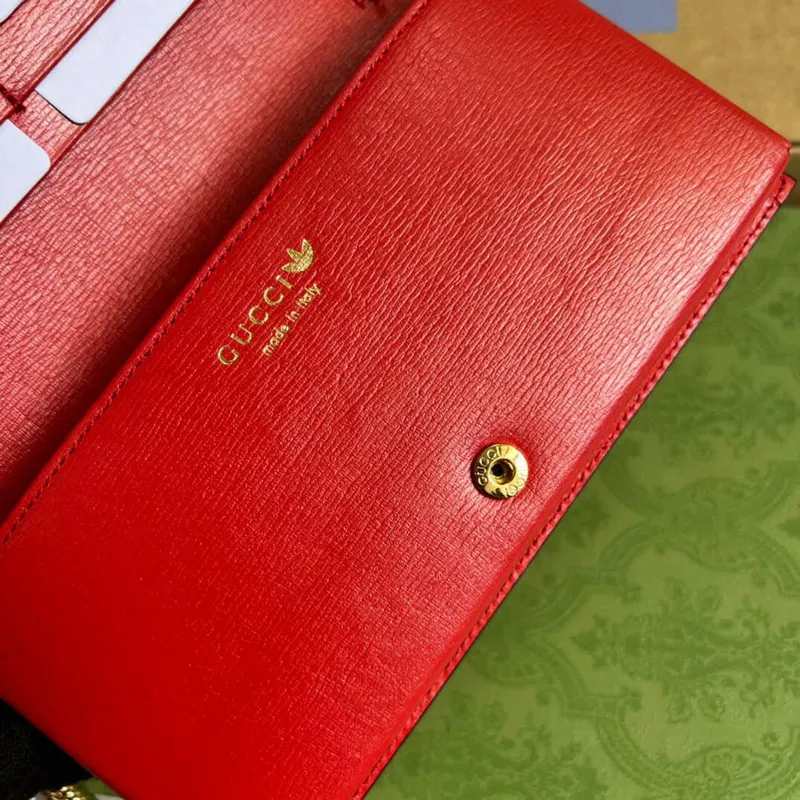 Gucci 621892 Peněženka Adidas x Gucci s řetězem Horsebit