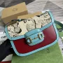 Gucci Horsebit 1955 ramenní taška 602204 Modrá