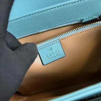 Gucci Horsebit 1955 ramenní taška 602204 Modrá