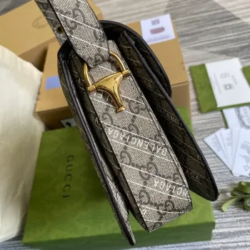 Gucci Horsebit 1955 ramenní taška 602204 Béžová