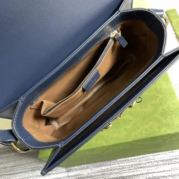 Gucci Horsebit 1955 malá taška 602204 Hnědý kordurovým materiálem