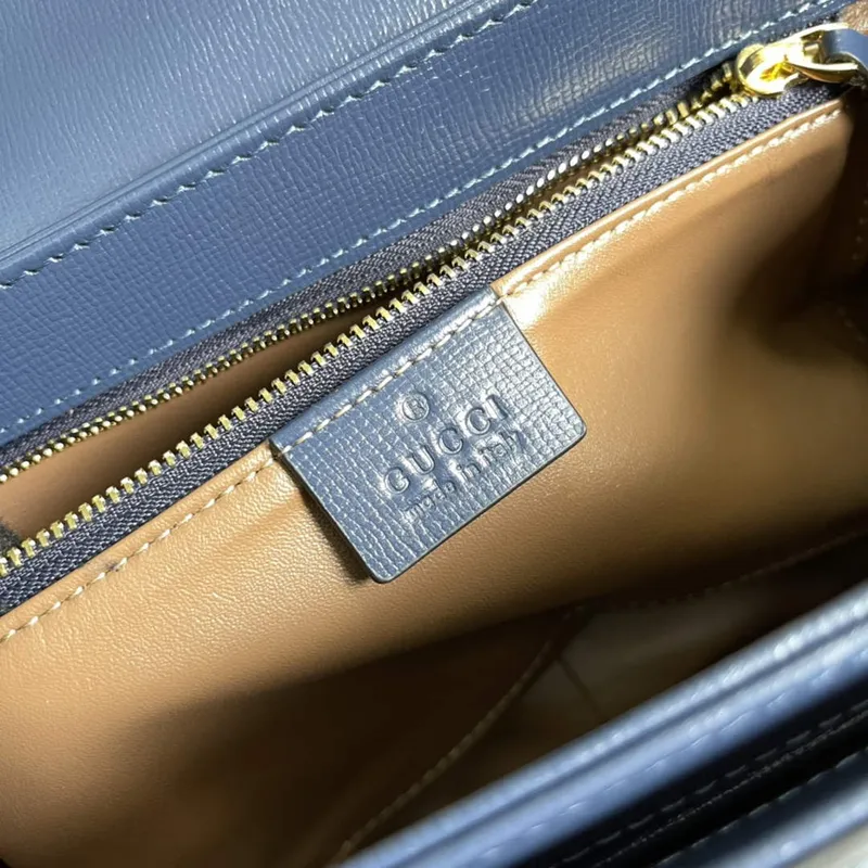 Gucci Horsebit 1955 malá taška 602204 Hnědý kordurovým materiálem