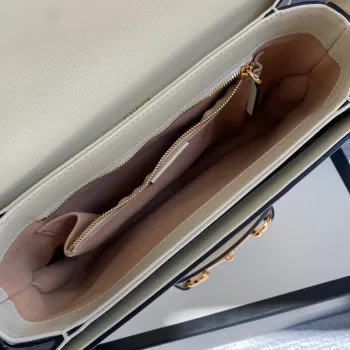 Gucci Horsebit 1955 ramenní taška 602204 béžová kůže