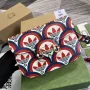Gucci adidas x Gucci Horsebit 1955 ramenní taška 602204 modrá a červená kůže
