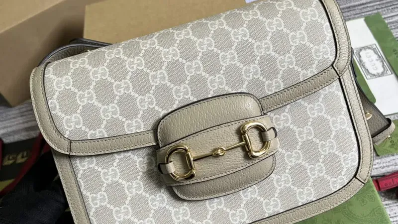 Gucci Horsebit 1955: Béžová ramenní taška 602204 — nadčasová elegance