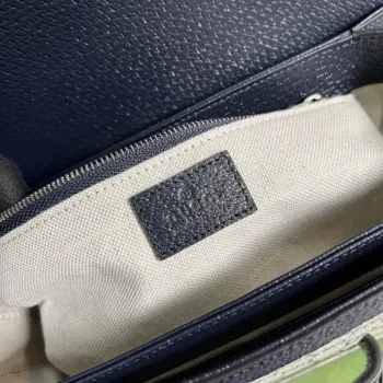 Gucci Horsebit 1955 ramenní taška 602204 béžová s černou kůží