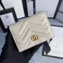 Gucci 466492 GG Marmont pouzdro na karty v bílé barvě