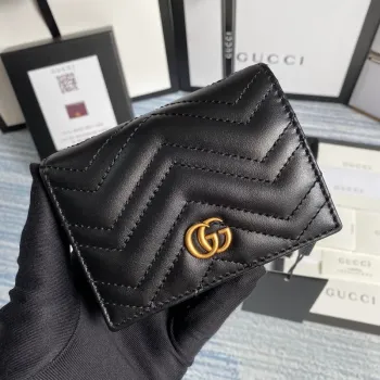 Gucci 466492 GG Marmont pouzdro na karty v černé barvě