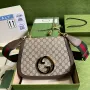 Gucci 699210 Blondie střední kabelka přes rameno Béžová GG Supreme plátno