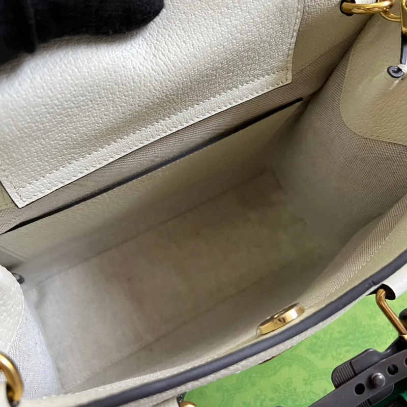 Gucci 702721 Diana Malá Taška Tote GG bílá kůže