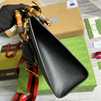Gucci 702721 Diana Malá Taška Tote Černá kůže