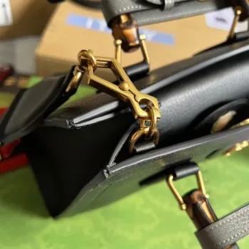 Gucci 702721 Diana Malá Taška Tote Černá kůže