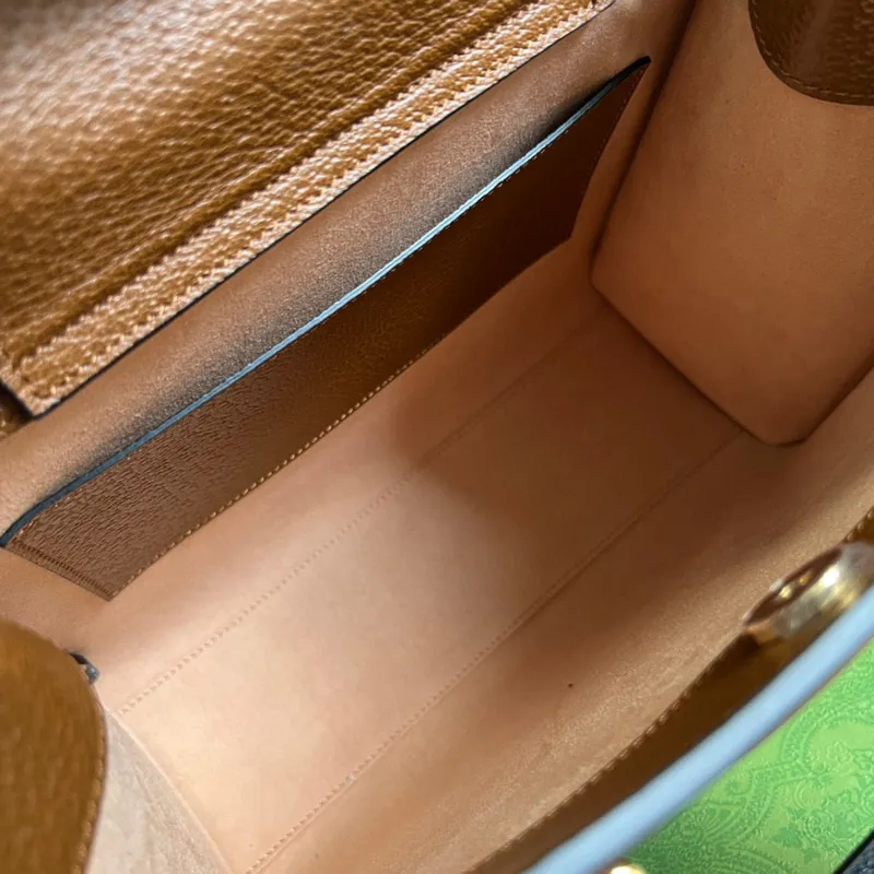 Gucci 702721 Diana Malá Taška přes Rameno Hnědá Kůže